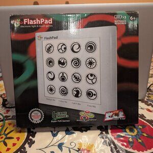 FlashPad Electronic Light & Touch Games Toy Element White New in box